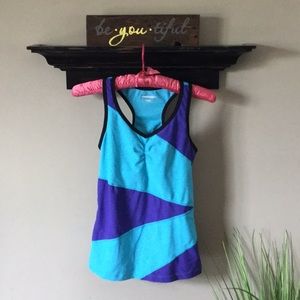 Work out tank with built in bra